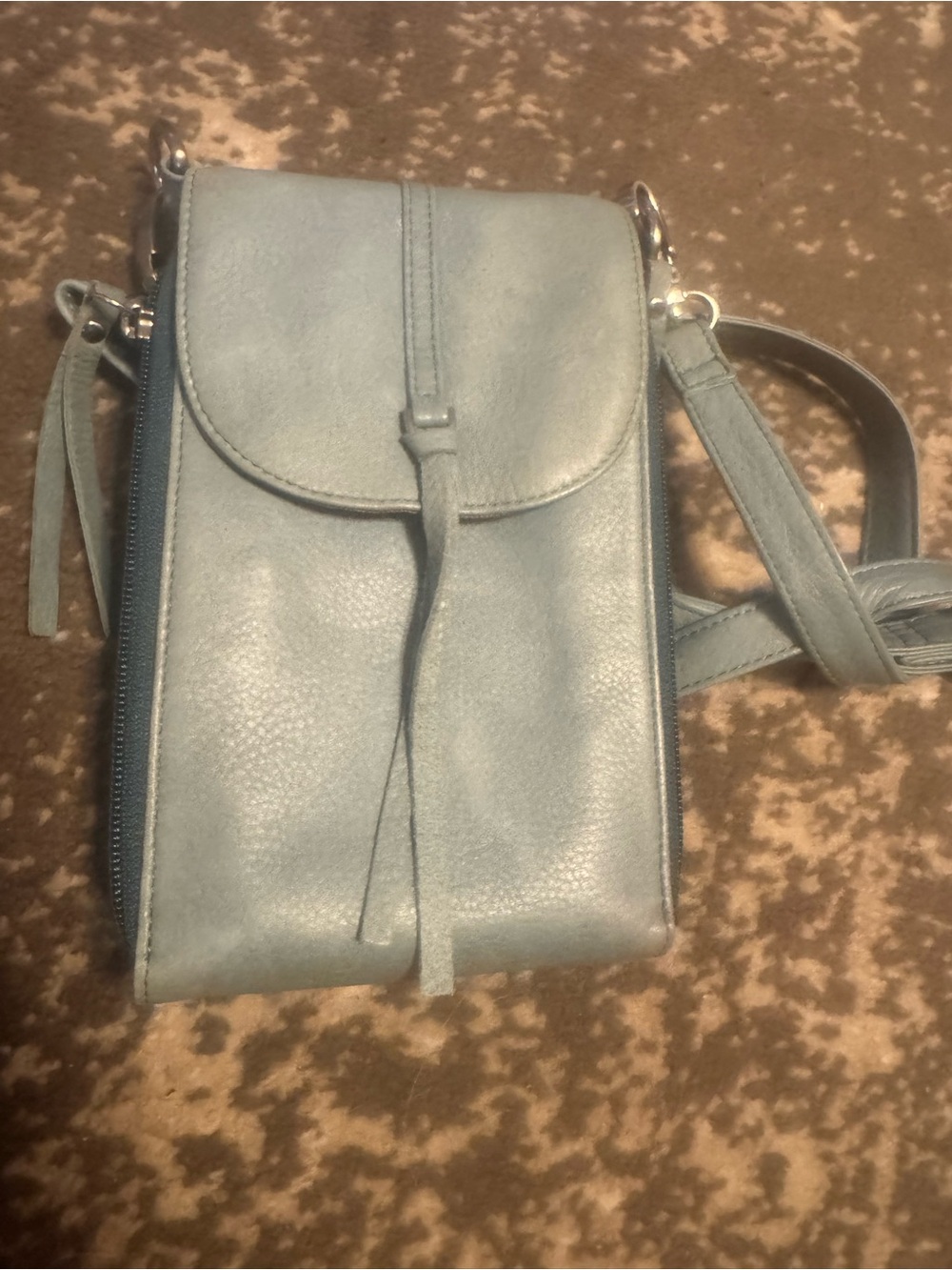 Osgoode Marley RFID Crossbody  in Light Blue - phone bag  Women's crossbody Bag